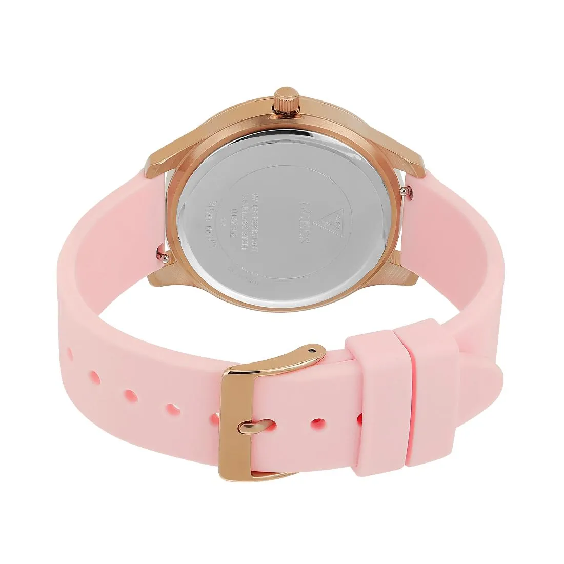 Guess Women 38.5 mm Rose Gold Dial Analog Watch- U1403L2M