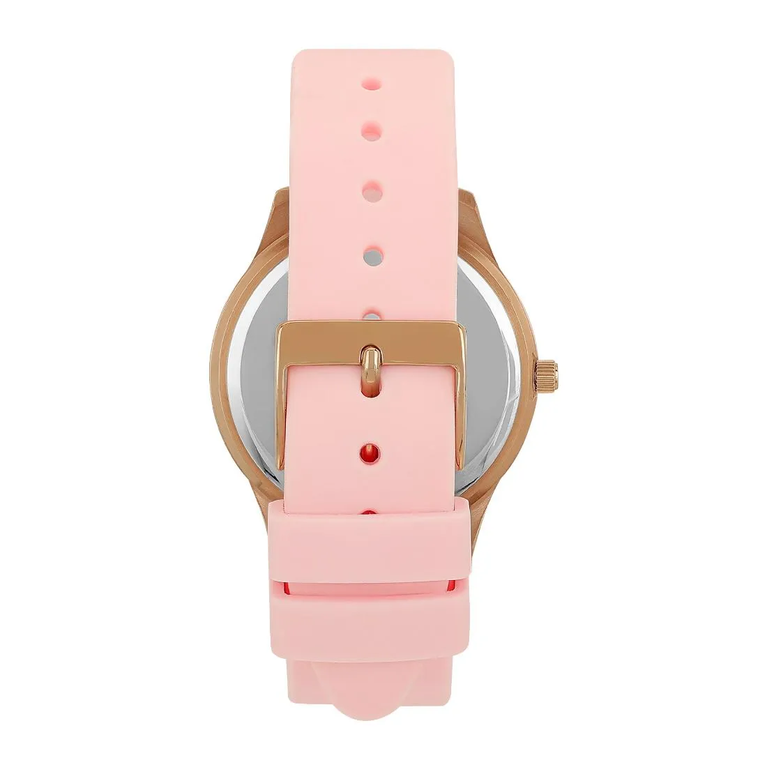 Guess Women 38.5 mm Rose Gold Dial Analog Watch- U1403L2M