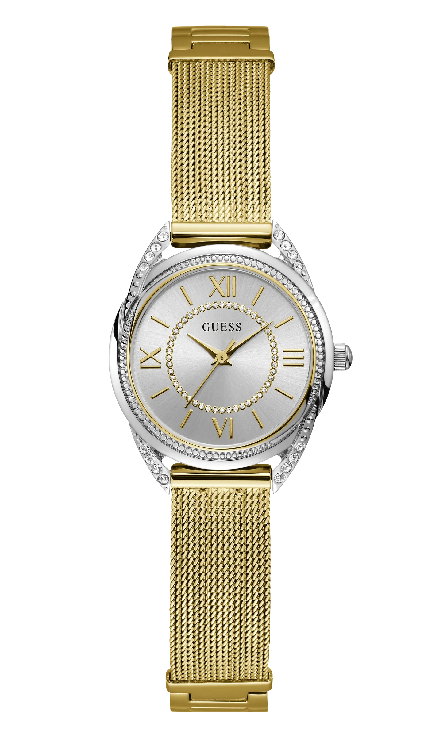 Guess Women Silver Dial Analog Watch - W1084L2