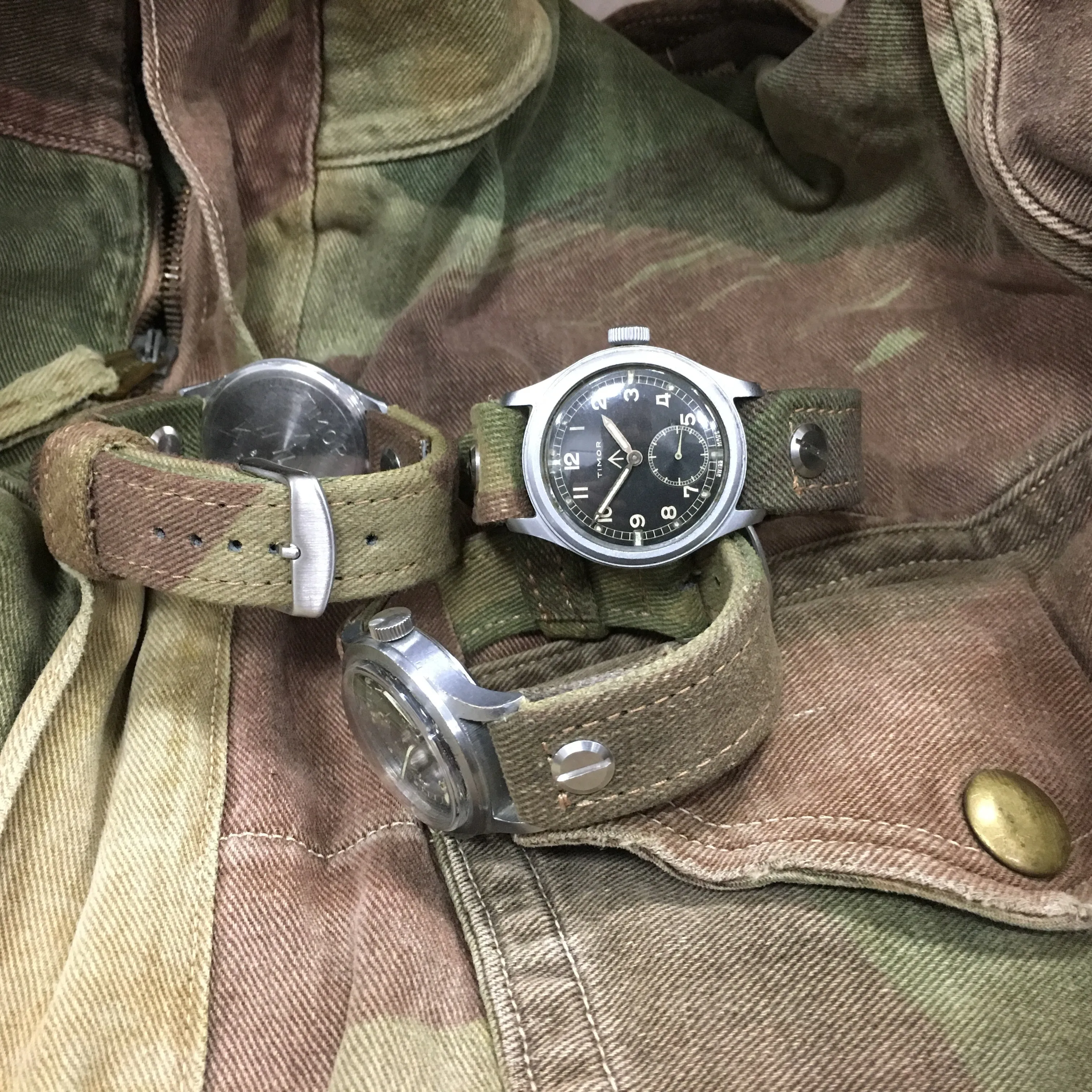 Hand-Made SAS/Para Camouflage Denison Two-Piece Watch Strap
