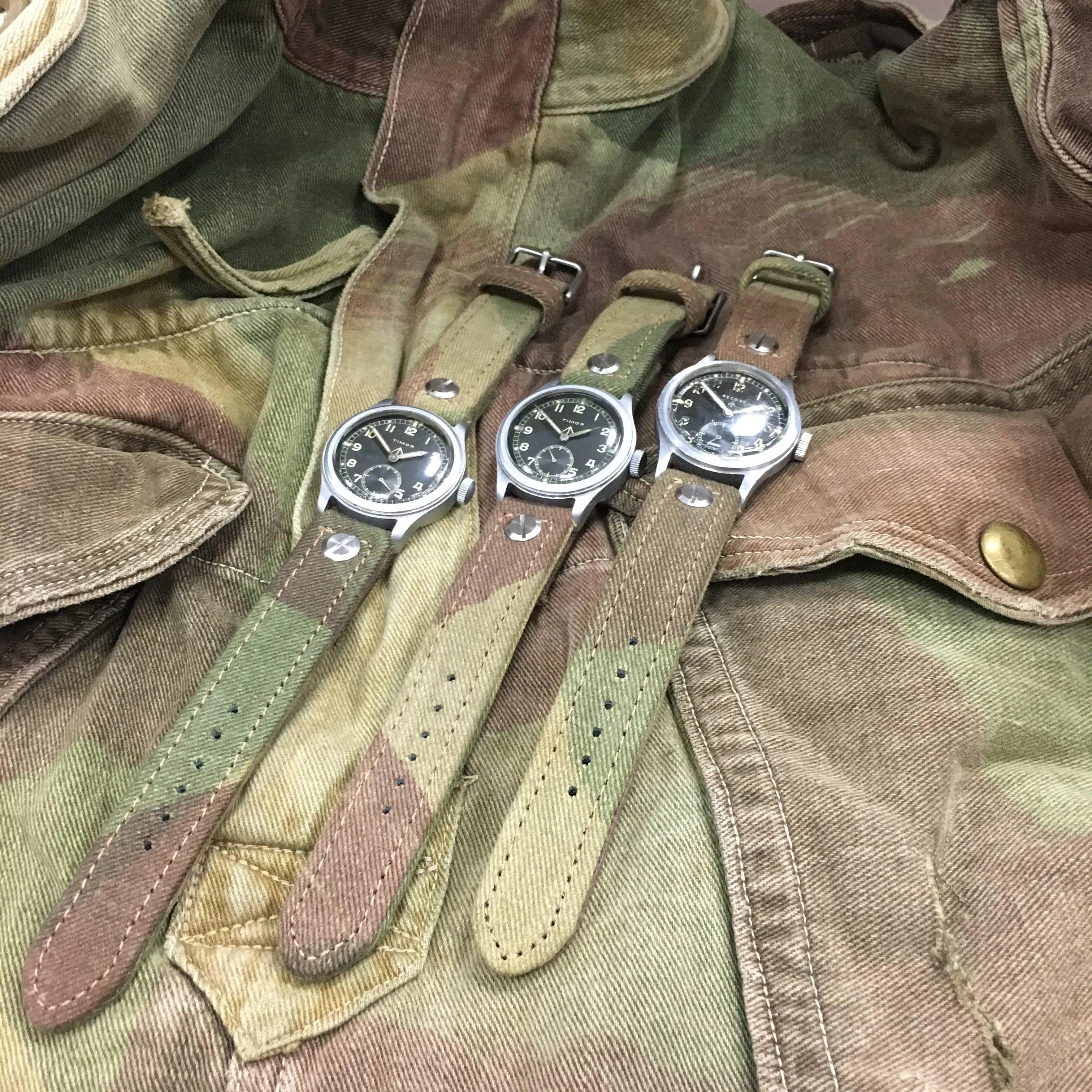 Hand-Made SAS/Para Camouflage Denison Two-Piece Watch Strap