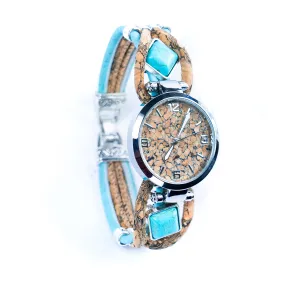 Handmade cork watch for women DIY-021-WITH BOX