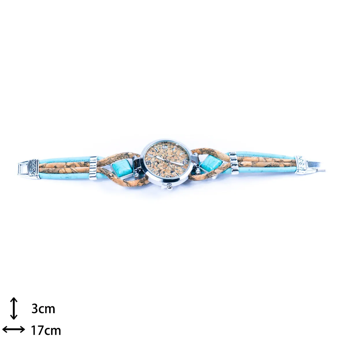Handmade cork watch for women DIY-021-WITH BOX