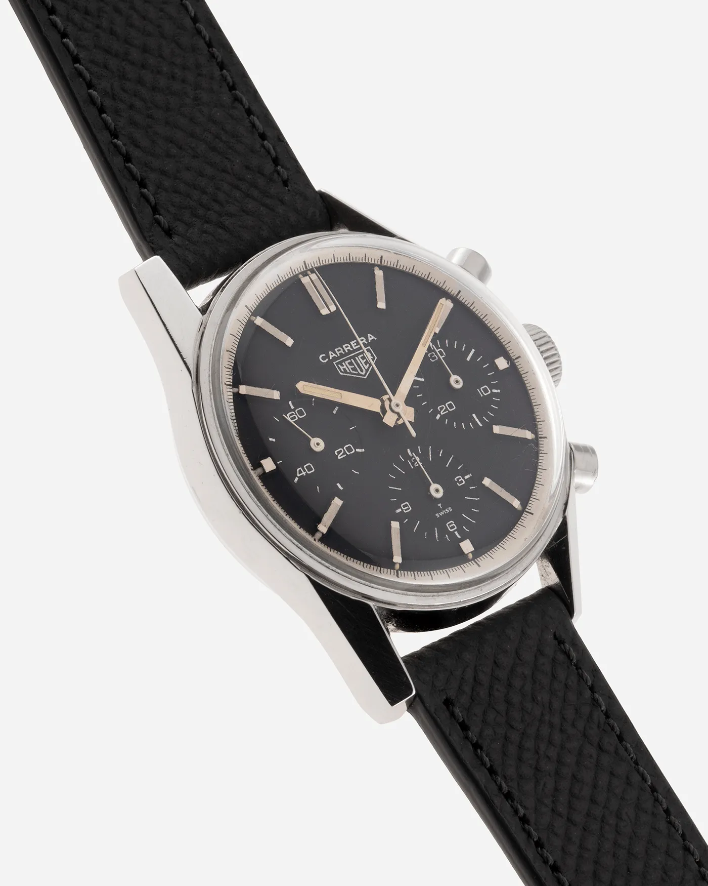 Heuer Carrera 2447N Silver Script