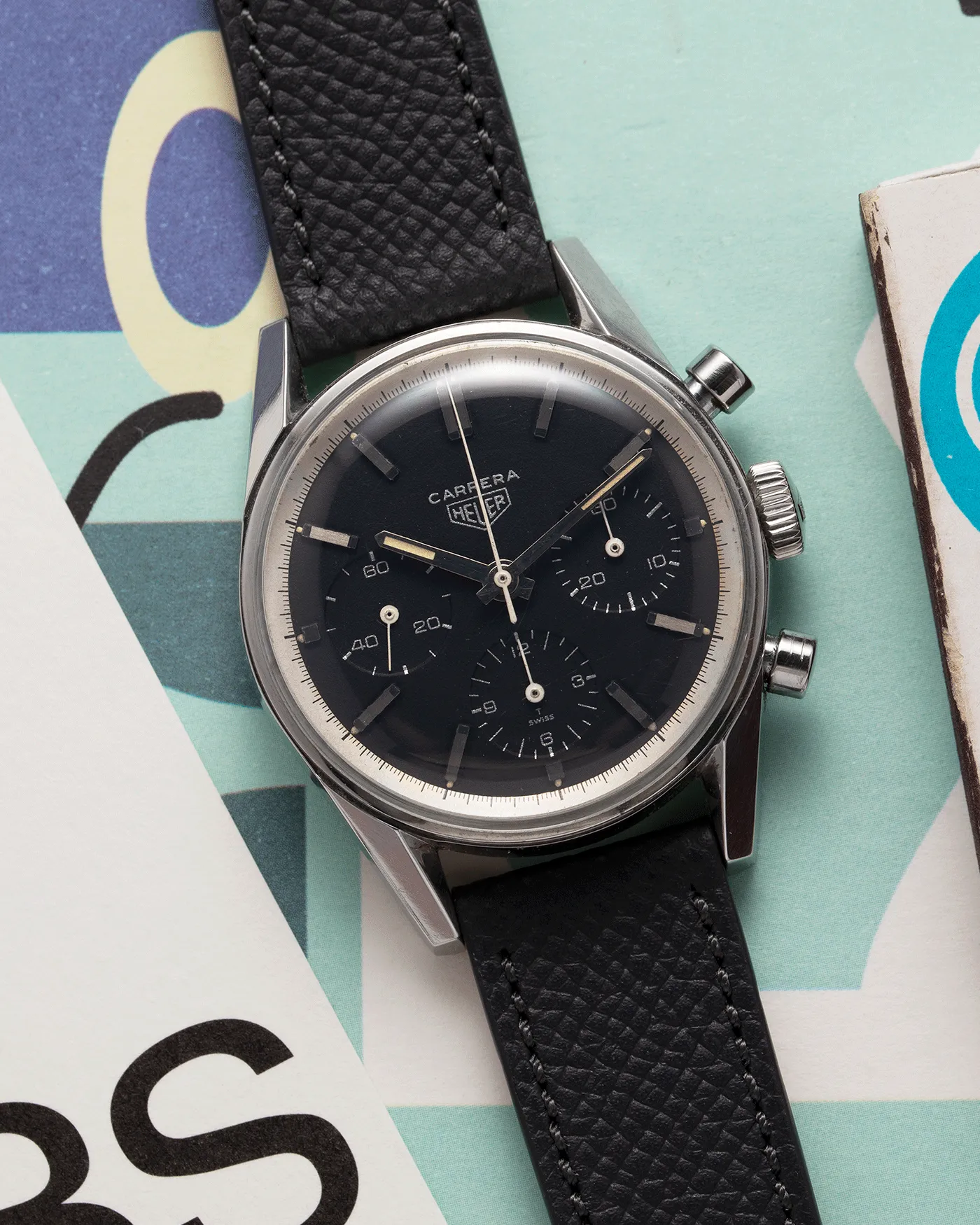Heuer Carrera 2447N Silver Script