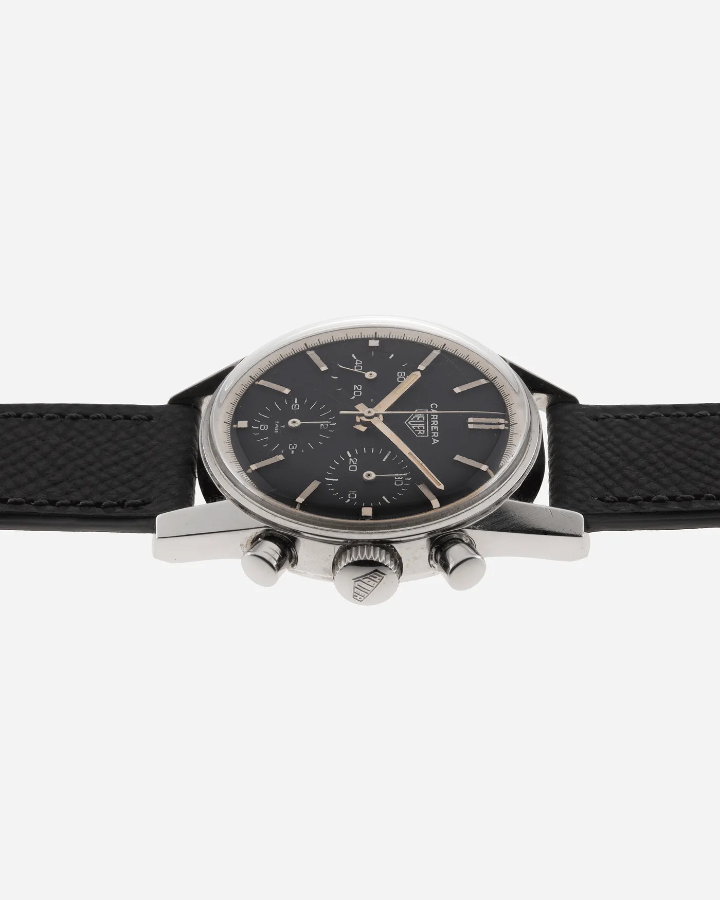 Heuer Carrera 2447N Silver Script