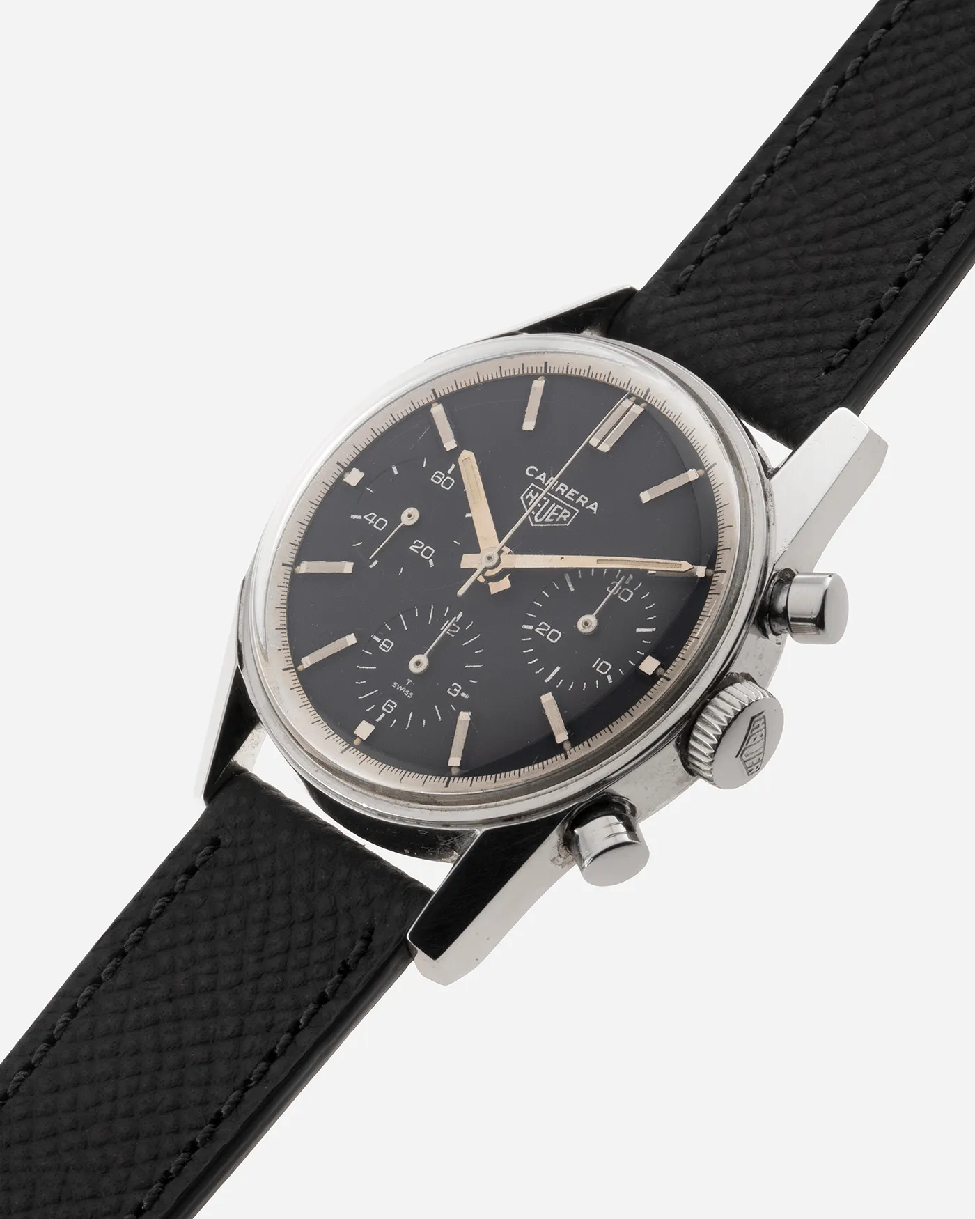 Heuer Carrera 2447N Silver Script