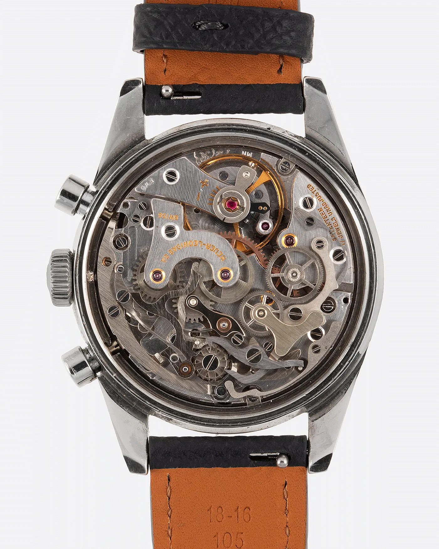 Heuer Carrera 2447N Silver Script