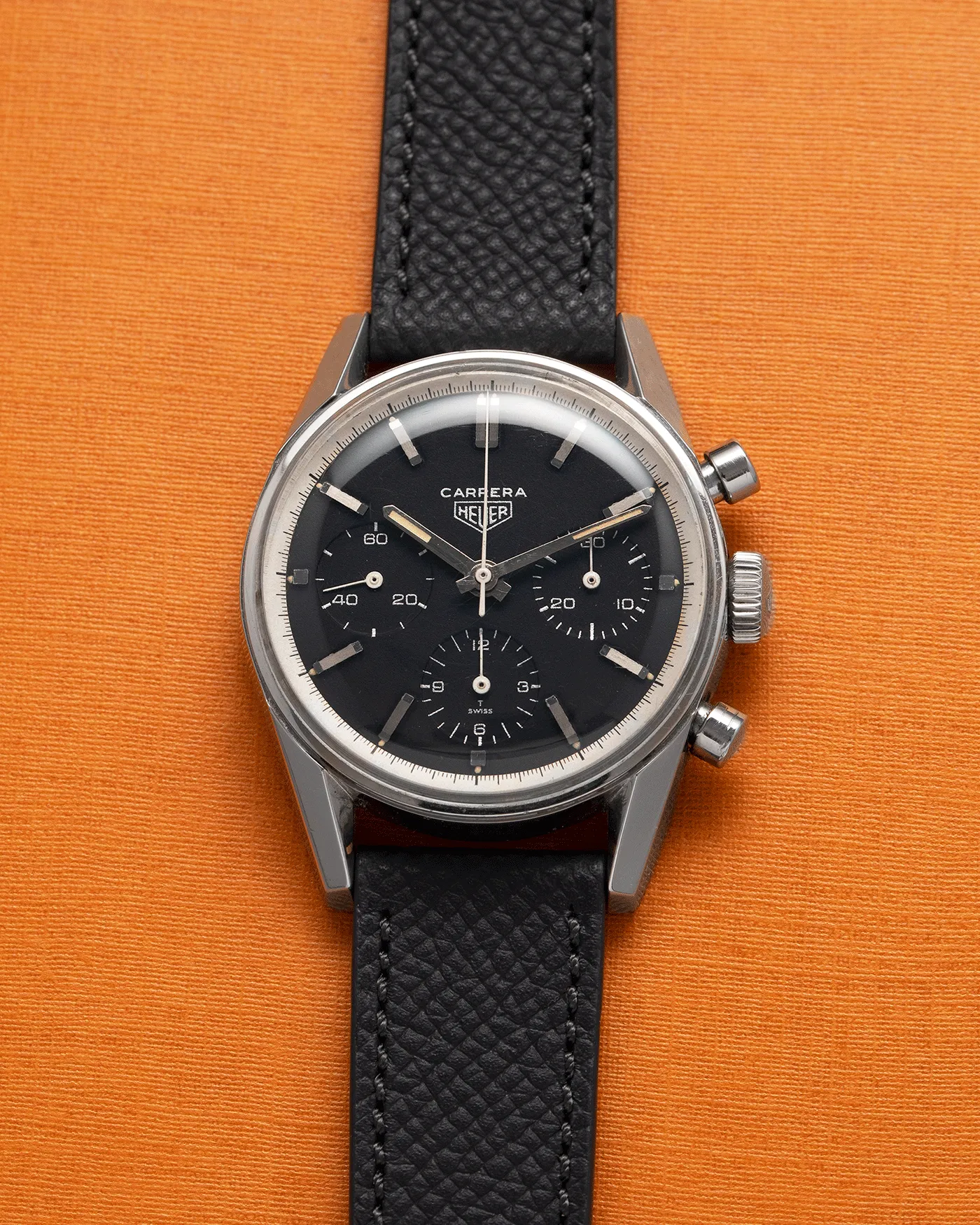 Heuer Carrera 2447N Silver Script