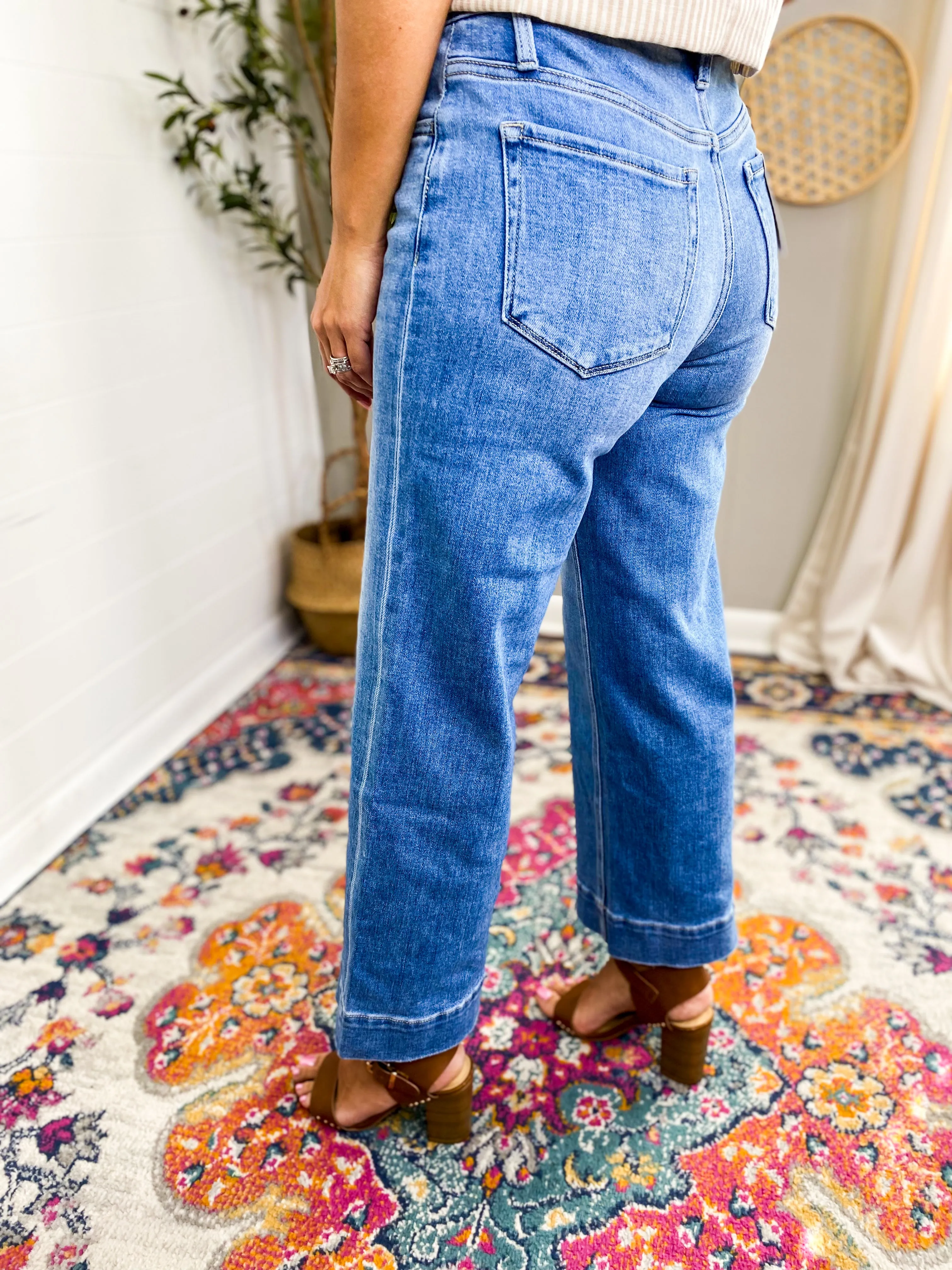 High Rise Wide Leg Jean