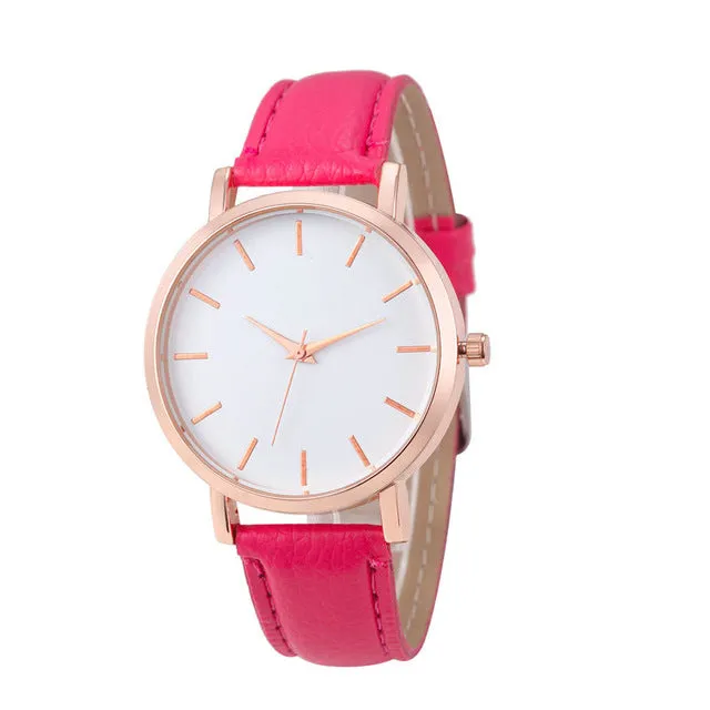 Hot Sale Saat Clock Watches Women brand Fashion dress ladies Watches Leather Stainless women Steel Analog Luxury Wrist Watch