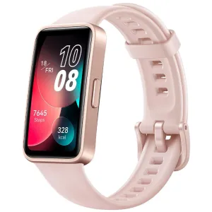 Huawei Band 8 ASK-B19 Sakura Pink Durable Polymer Case With Sakura Pink Silicone Strap