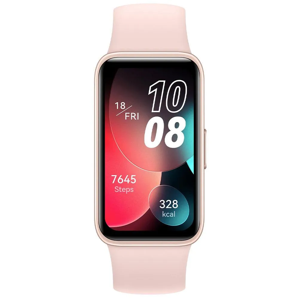 Huawei Band 8 ASK-B19 Sakura Pink Durable Polymer Case With Sakura Pink Silicone Strap
