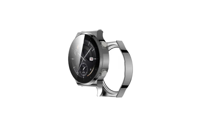 HUAWEI WATCH GT 2 Pro Plating Case With HD Tempered Glass Screen Protector - Grey