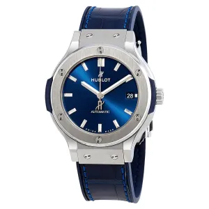 Hublot Classic Fusion Automatic Blue Sunray Dial Titanium 38mm Men's Watch 565.NX.7170.LR