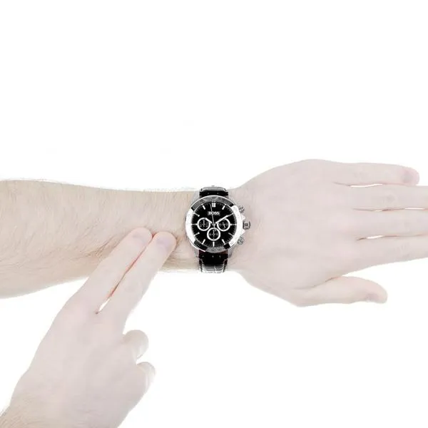 Hugo Boss Ikon Chronograph Black Dial Men's Watch 1513178