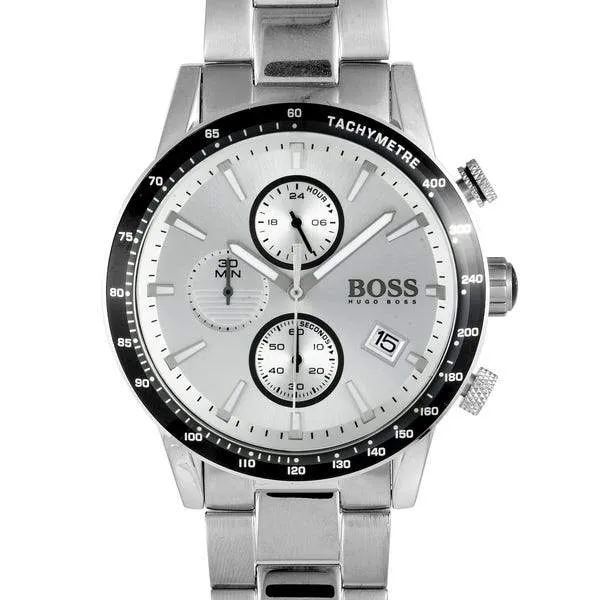 Hugo Boss Rafale Chronograph Silver Dial Men's Watch 1513511
