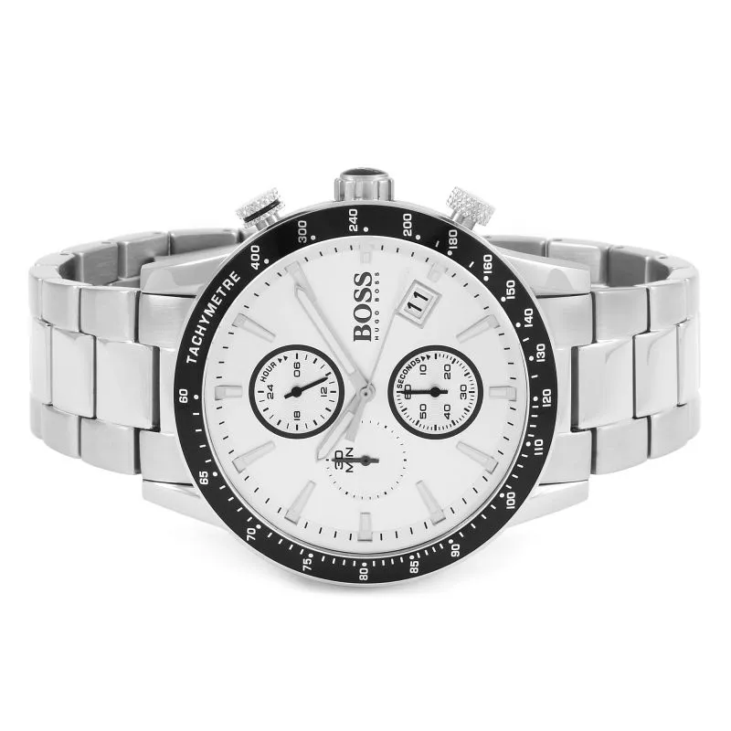 Hugo Boss Rafale Chronograph Silver Dial Men's Watch 1513511