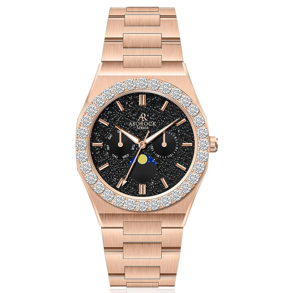 Iced diamond bezel transporter - plain straps