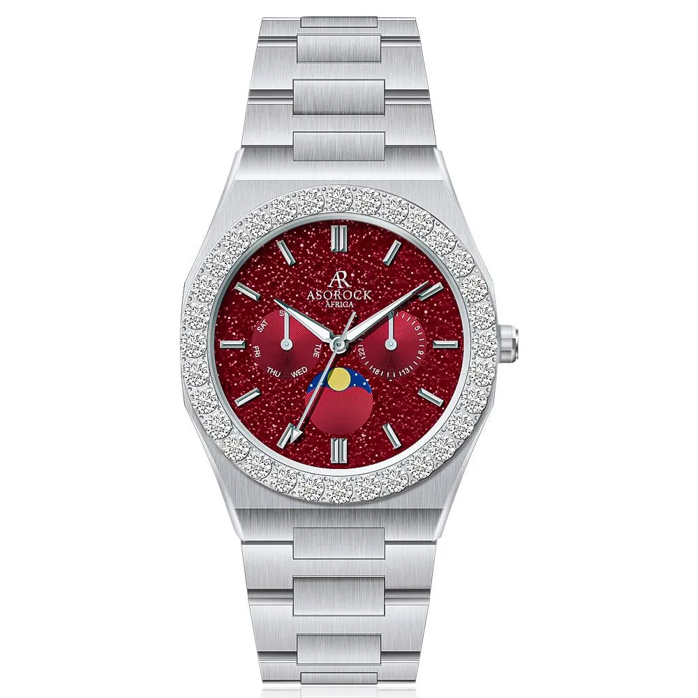 Iced diamond bezel transporter - plain straps