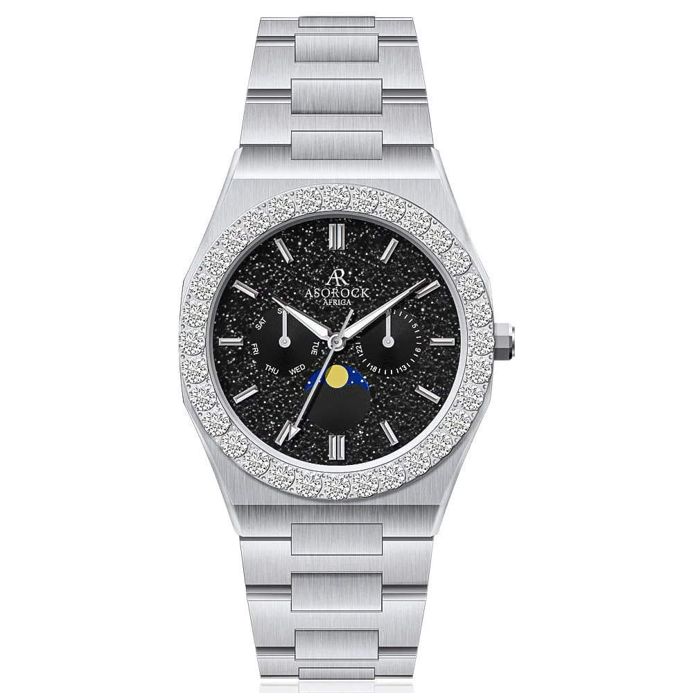 Iced diamond bezel transporter - plain straps