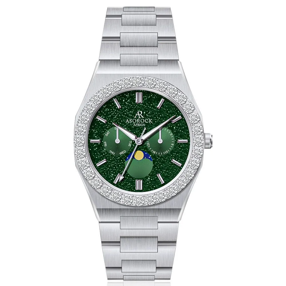 Iced diamond bezel transporter - plain straps
