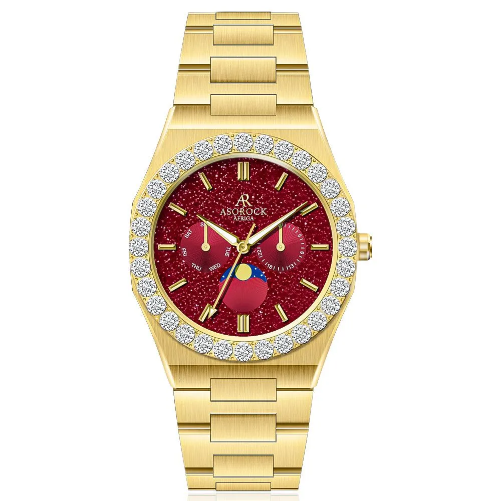 Iced diamond bezel transporter - plain straps