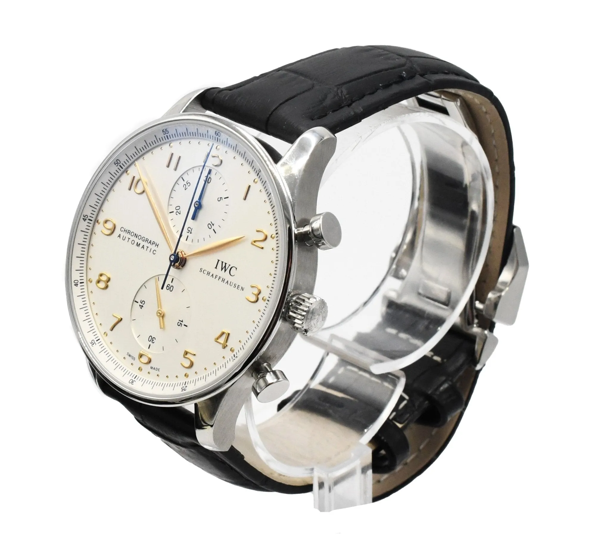 IWC Portugieser Chronograph Steel Watch 41mm - Ref IW371445
