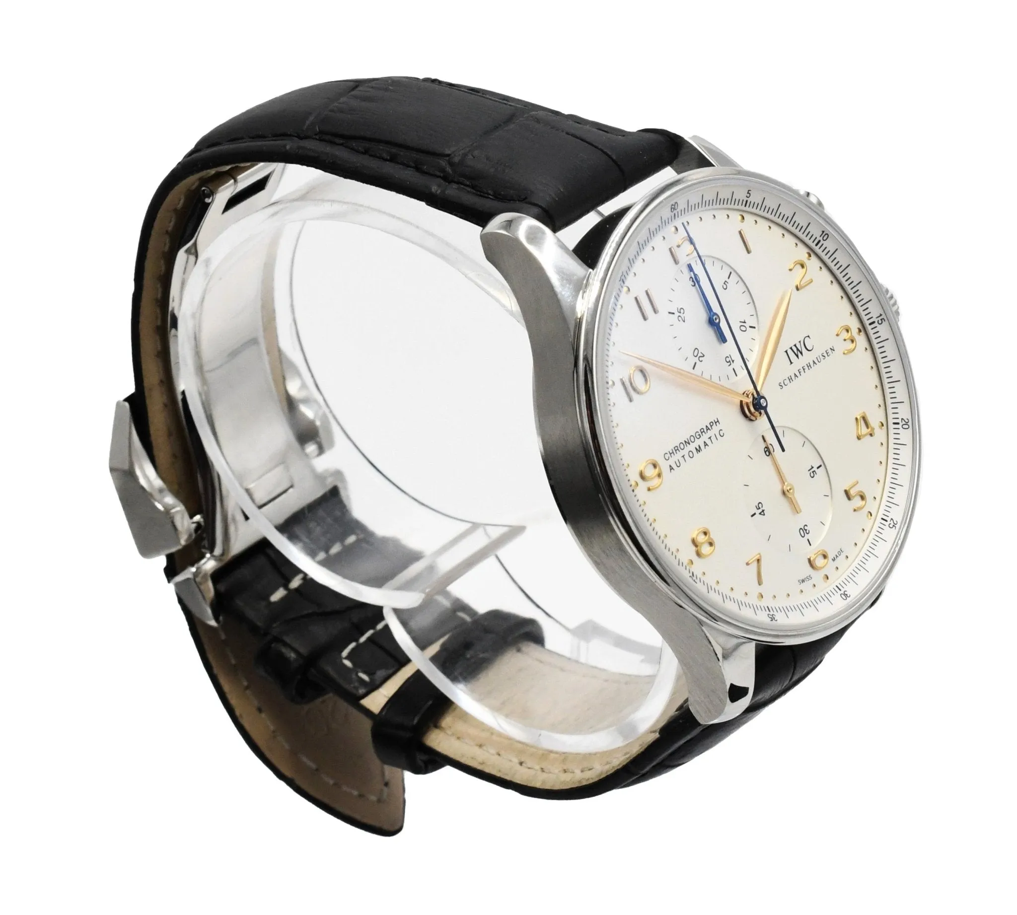 IWC Portugieser Chronograph Steel Watch 41mm - Ref IW371445
