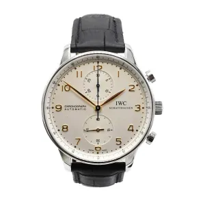 IWC Portugieser Chronograph Steel Watch 41mm - Ref IW371445