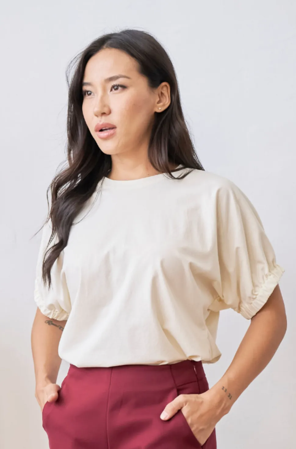 Kamila Bat Sleeves Top