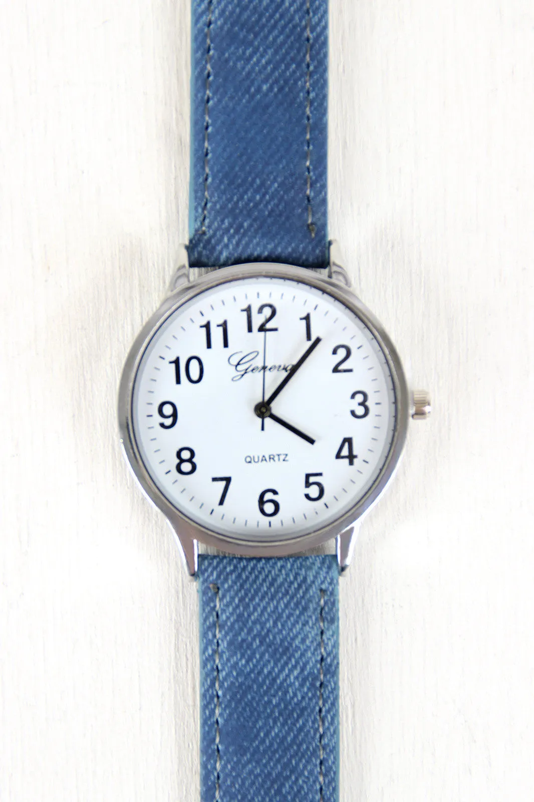 Keeping It Casual Denim Watch