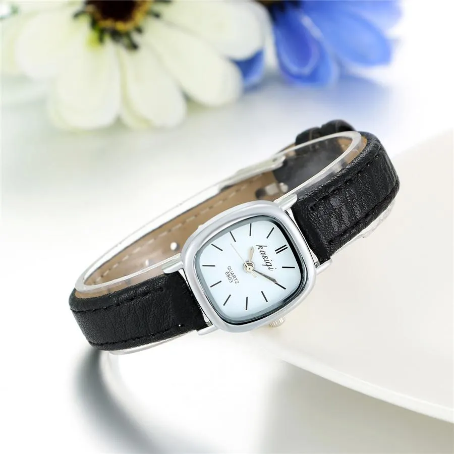 Ladies Leather Female Quartz Watch