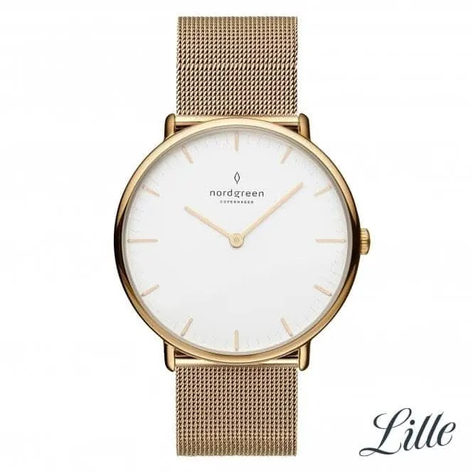 Ladies Native Mesh Gold 32mm Watch NR32GOMEGOXX