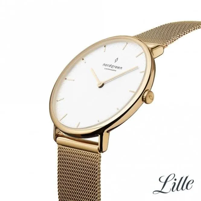 Ladies Native Mesh Gold 32mm Watch NR32GOMEGOXX