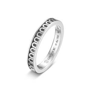 L'Arc de DAVIDOR Ring PM, 18k White Gold with Satin Finish