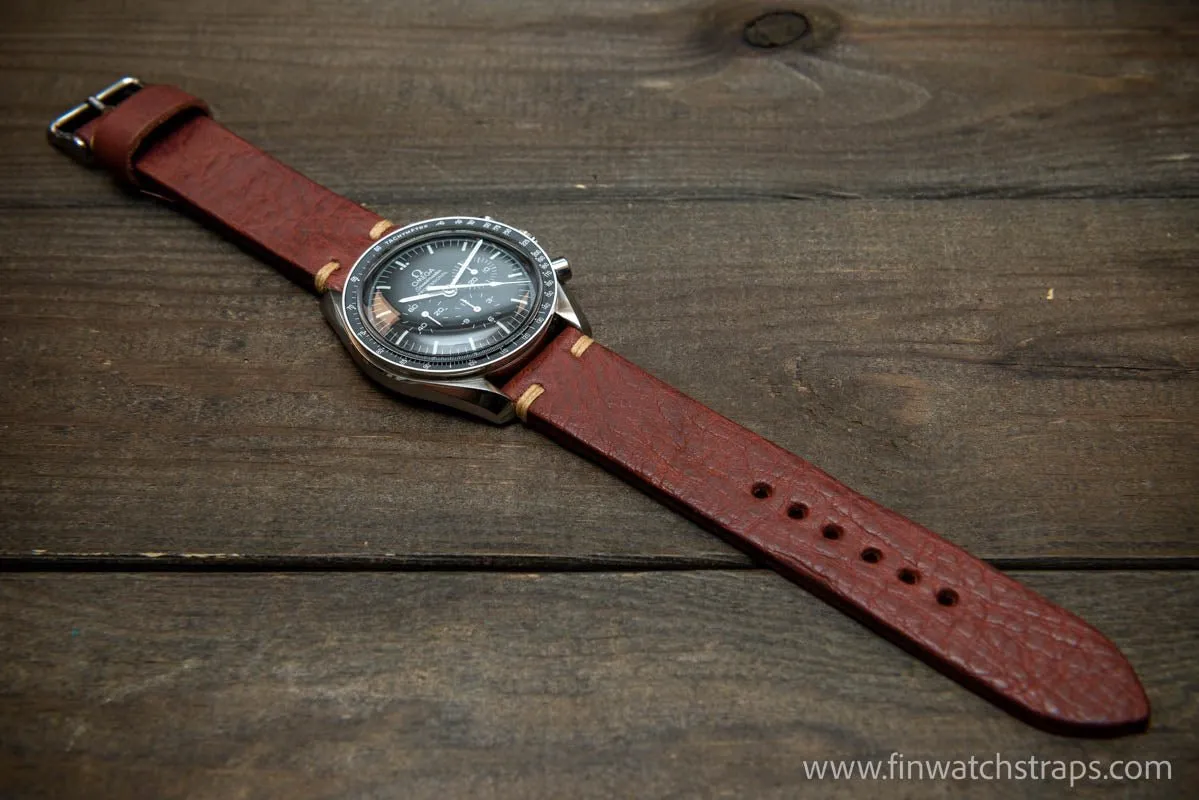 Leather Watch Strap, Italian Vachetta watch band. Handmade in Finland, 16,17,18,19,20,21,22,23,24,25,26 mm.