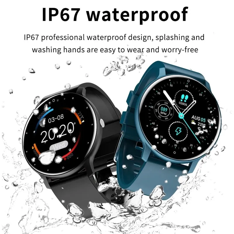 LIGE 2022 New Smart Watch Men Full Touch Screen Sport Fitness Watch IP67 Waterproof Bluetooth For Android ios smartwatch Men box