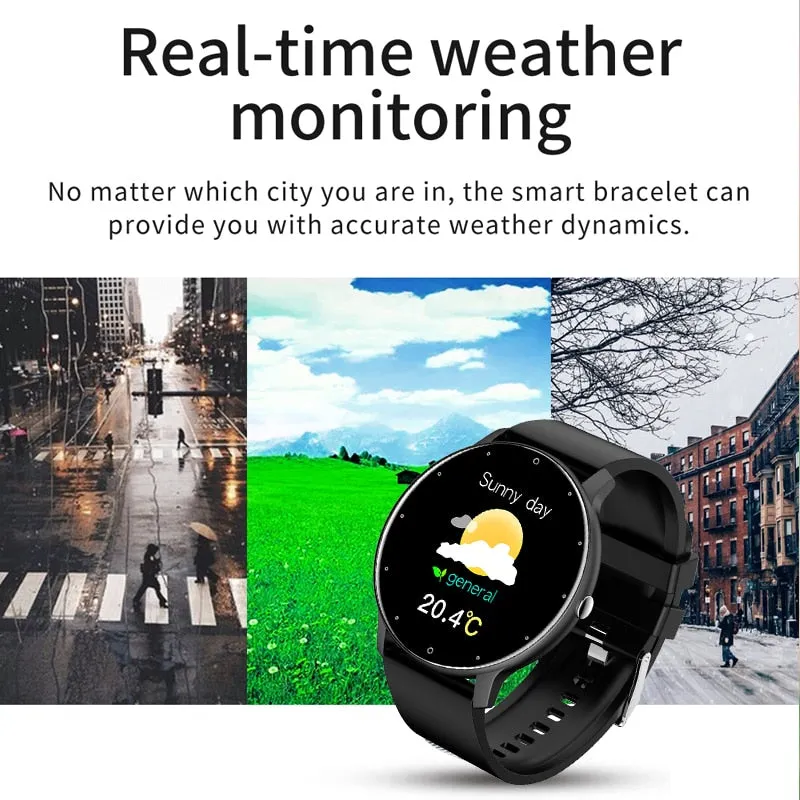 LIGE 2022 New Smart Watch Men Full Touch Screen Sport Fitness Watch IP67 Waterproof Bluetooth For Android ios smartwatch Men box