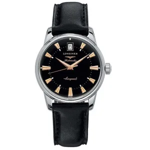 Longines Conquest Heritage Collection Mens Automatic Leather Strap 35mm Watch L16114522