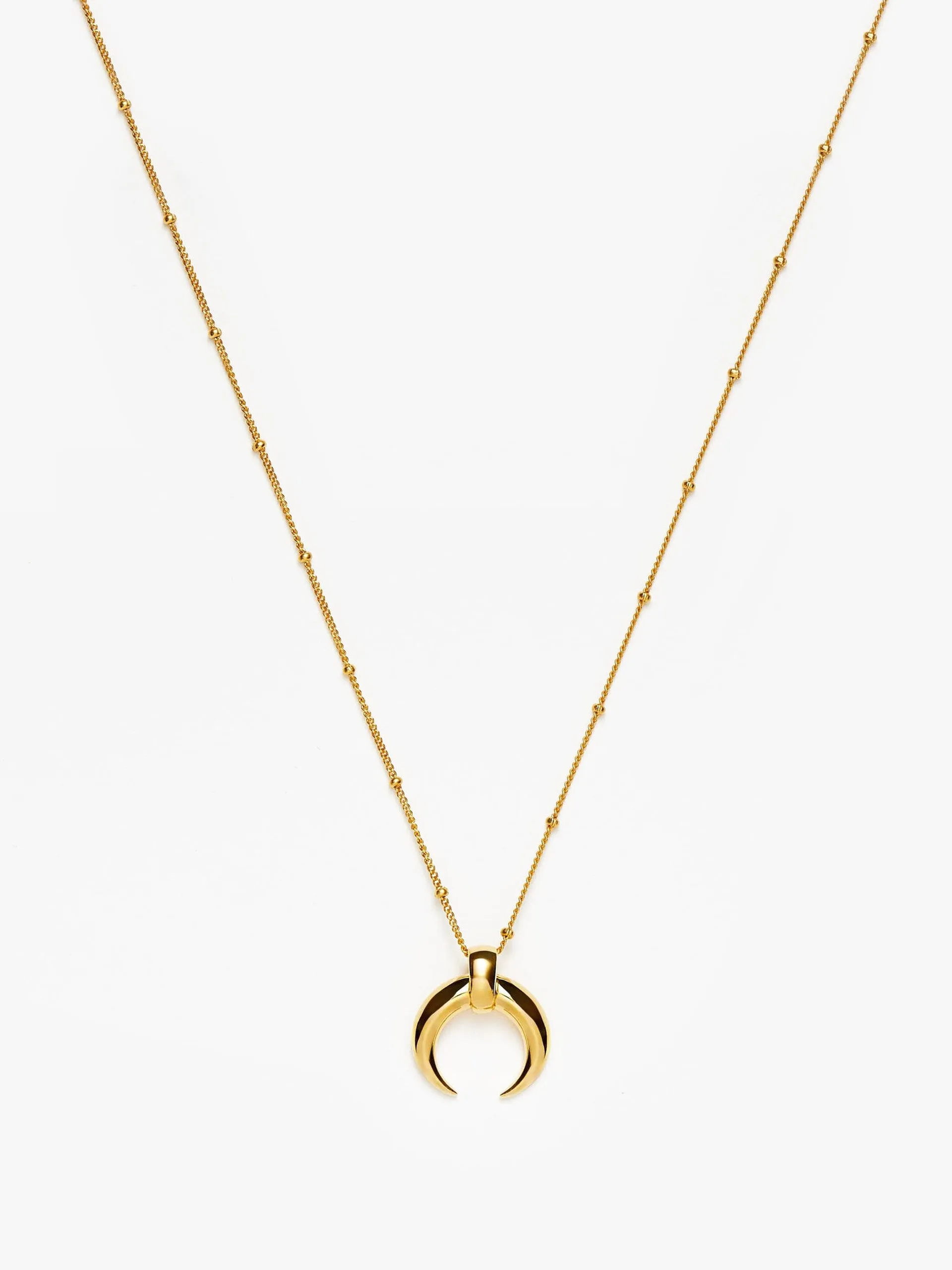 Lucy Williams large horn pendant necklace