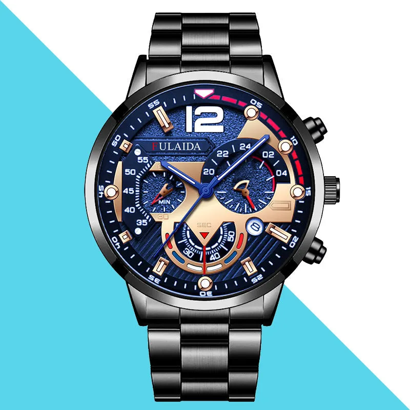 Luminous needle quartz watch