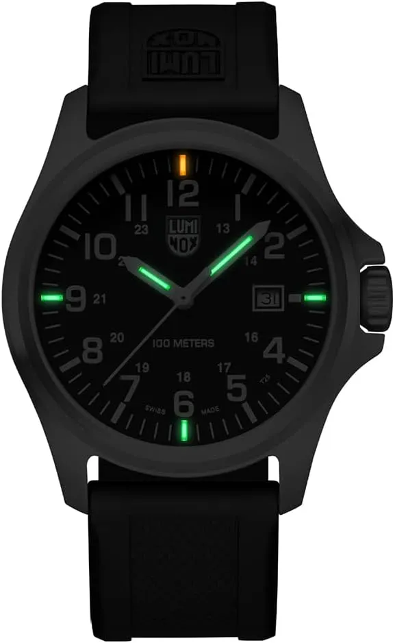 Luminox - G Patagonia Steel - Mens Watch 43 mm - Military Watch - Date Function - 100m Water Resistant - Different Variations - Mens Watches - Made in Switzerland