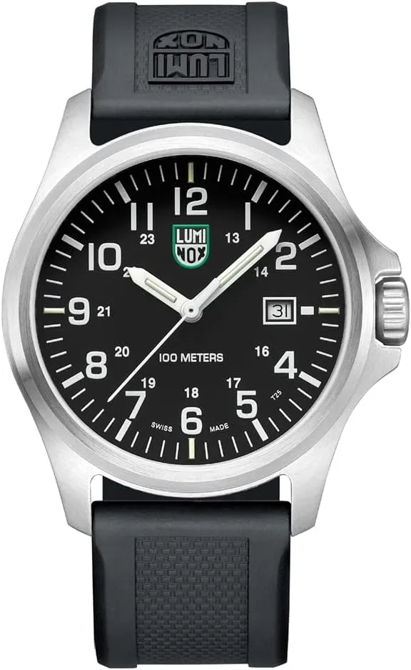 Luminox - G Patagonia Steel - Mens Watch 43 mm - Military Watch - Date Function - 100m Water Resistant - Different Variations - Mens Watches - Made in Switzerland