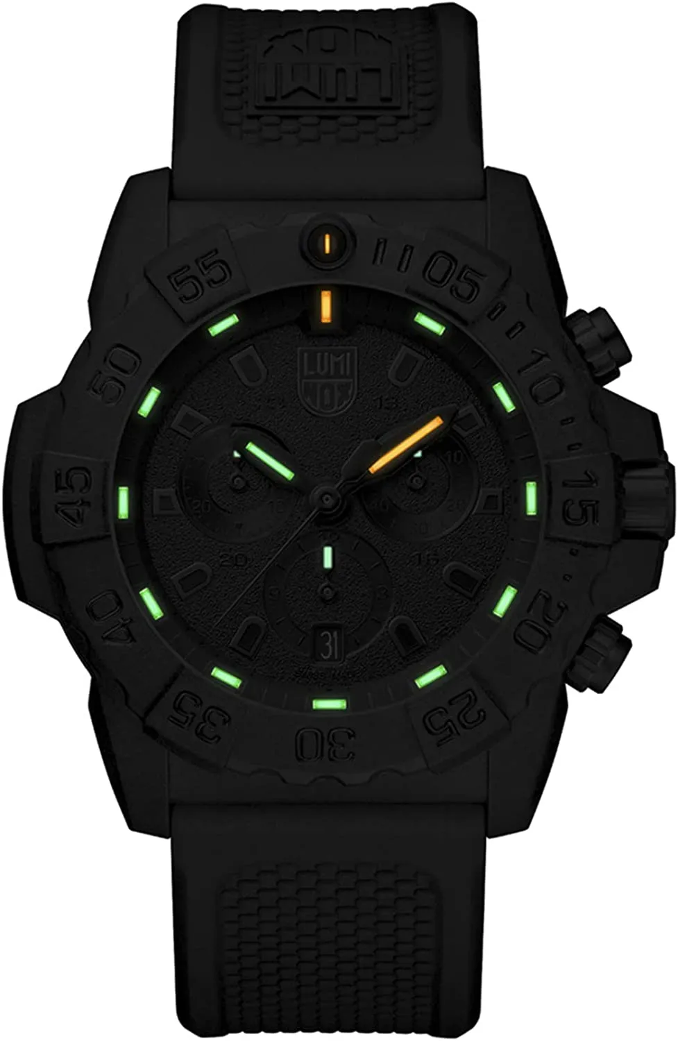 Luminox Men's Navy Seal Chronograph Black Out Analog Military Dive Watch