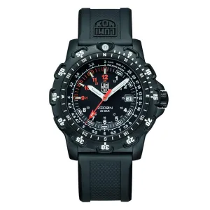 Luminox Recon Point 8820 Mens Black Rubber Band Black Dial Quartz Analog Watch - XL.8821.KM.F