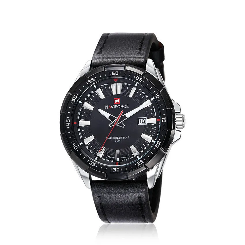Luxury Top Brand Watches Men Fashion Quartz Watch Classic Date Genuine Leather Waterproof Male Wristwatch Relogio Masculino