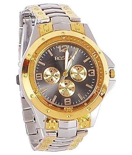 Maan International Combo Of 2 Analogue Multicolor Dial Mens And Boys Watch-M-Combo-S.Black.Rosra Rosar0904
