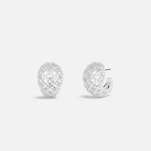 Maille Rivet Pavé Earrings Small