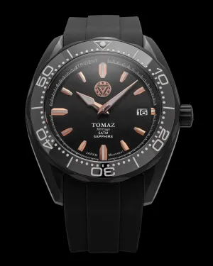 Marvel Tony Stark GR03H-D3 (Black) With Black Silicone Strap